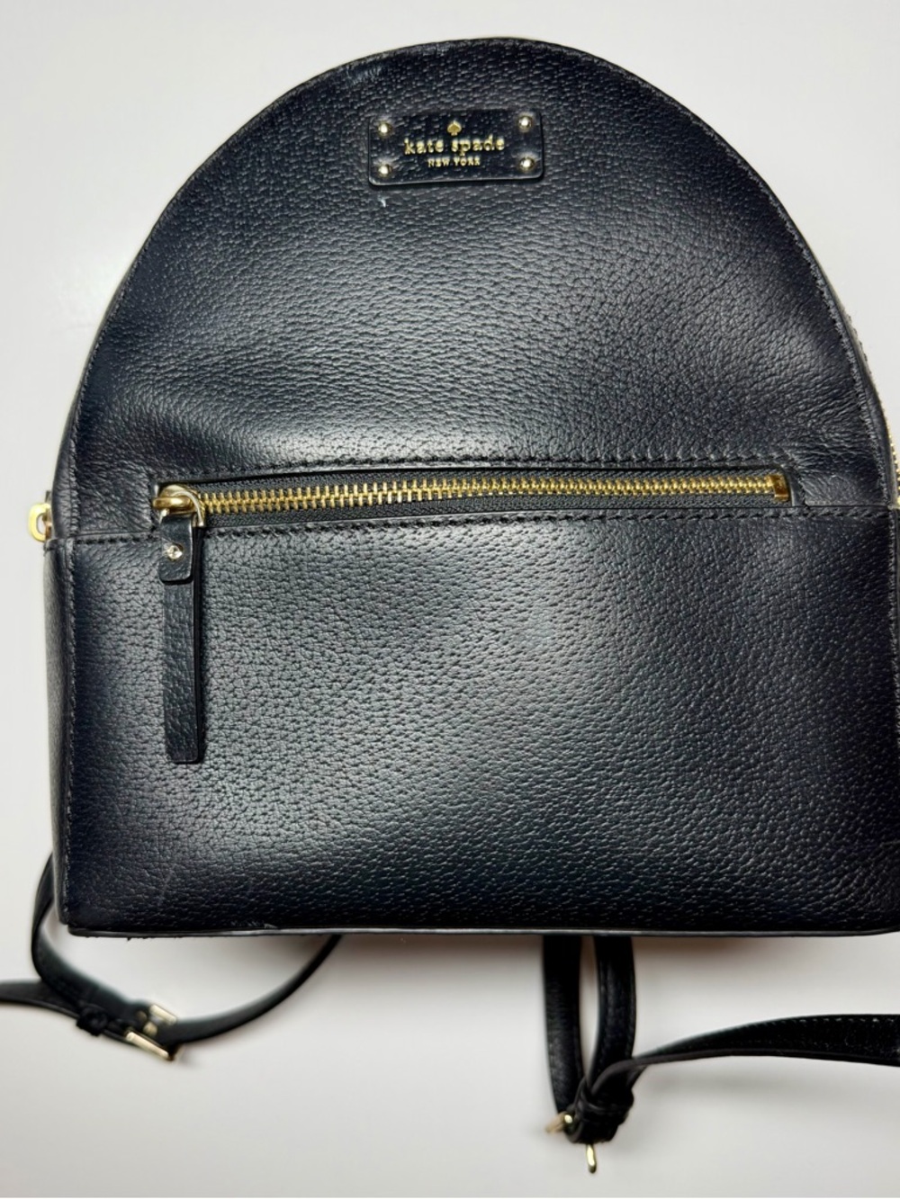 Kate Spade Sammi Grove Street Black Leather Backpack‎ – Small
